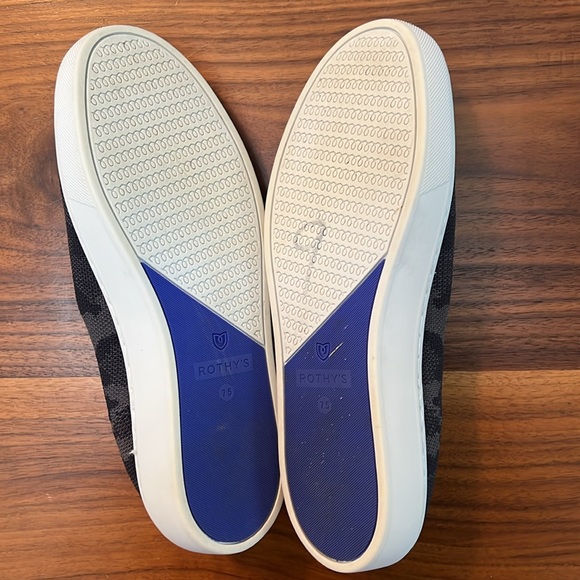 Rothys The Original Slip On Sneaker Retired Grey Black Camouflage Size 7.5 - Picture 12 of 12